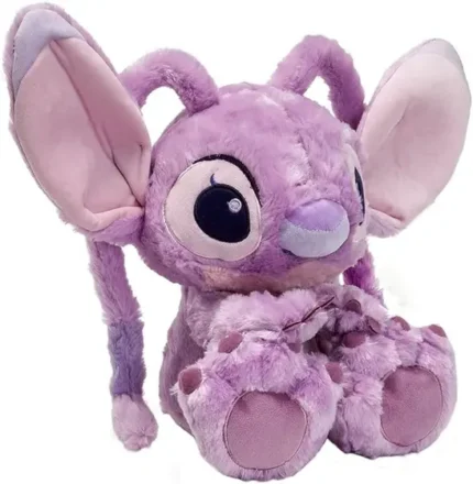 Pelúcia Angel Big Feet Lilo Stitch Rosa Infantil Disney 30Cm - fun