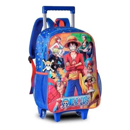 Mochila Com Rodinha One Piece Azul