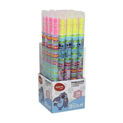 Marcador Fluorescente 2 Pontas Stitch - Molin