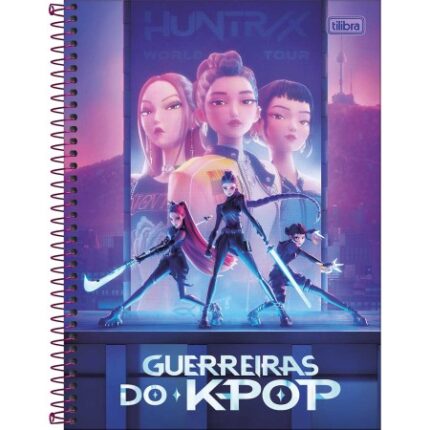 Caderno Espiral Guerreiras do Kpop 16 Matérias - Tilibra